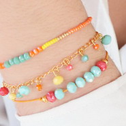 New 22 April - More summer-colored faceted beads